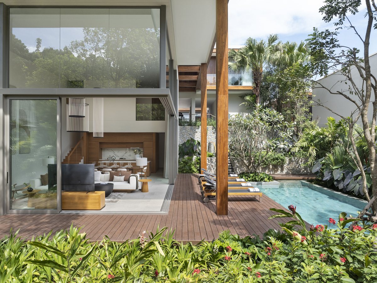 Kiara Reserve Residences — four-bedroom villa with pool terrace surrounded by tropical greenery
